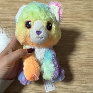 Animal Adventure 2020 Kitty Cat Tie Dye Rainbow Stuffed Animal Plush Toy